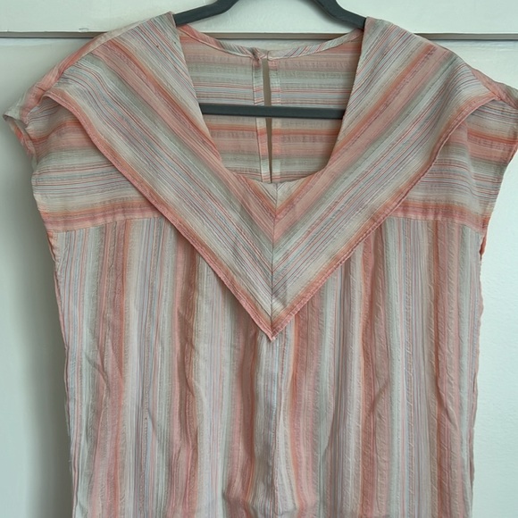 PATTI CAPPALLI VTG Pastel Stripe Jumpsuit Size M - Picture 2 of 7